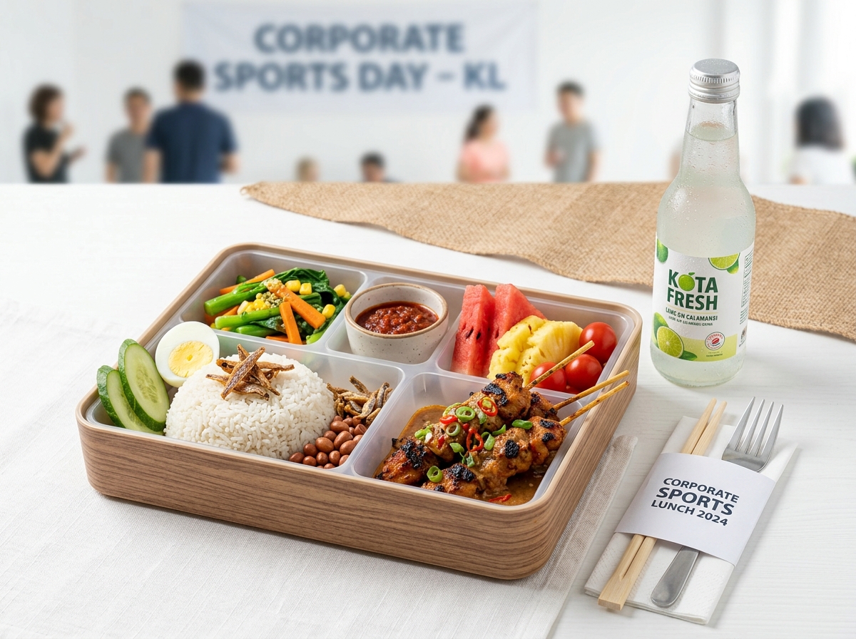 Makan Tengahari & Minuman Hidrasi (Gambar Hiasan)